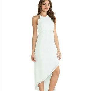 BCBG asymmetrical mint dress